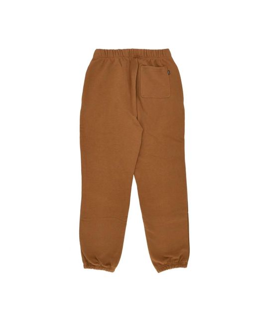 Huf Broeken ,Bruin ,Katoen Fleece Trainingsbroeken Rubber in het Brown voor heren