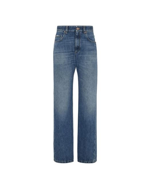 Brunello Cucinelli Blue Straight Fit Jeans