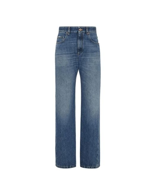Brunello Cucinelli Blue Straight Fit Jeans
