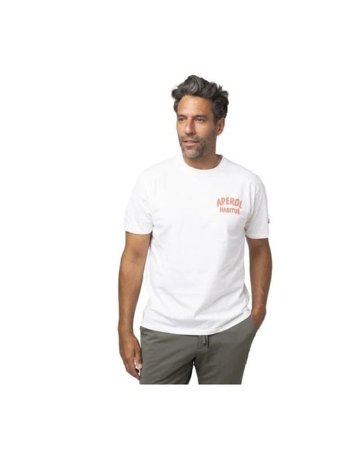 Mc2 Saint Barth T-Shirt Apérol Habitué in het White voor heren