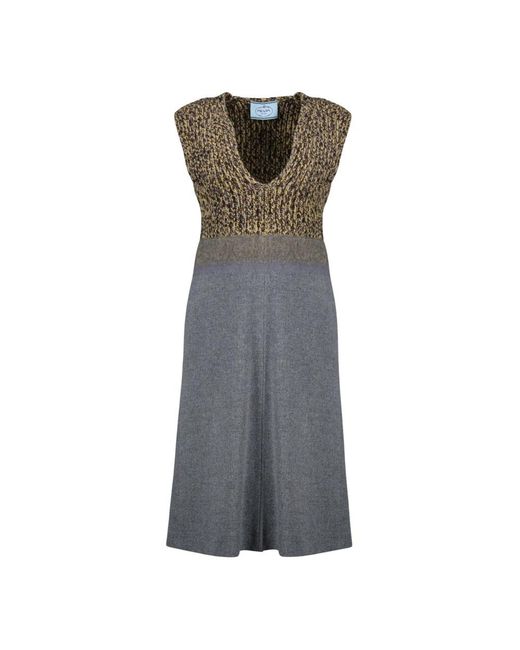 Prada Midi Jurken in het Gray