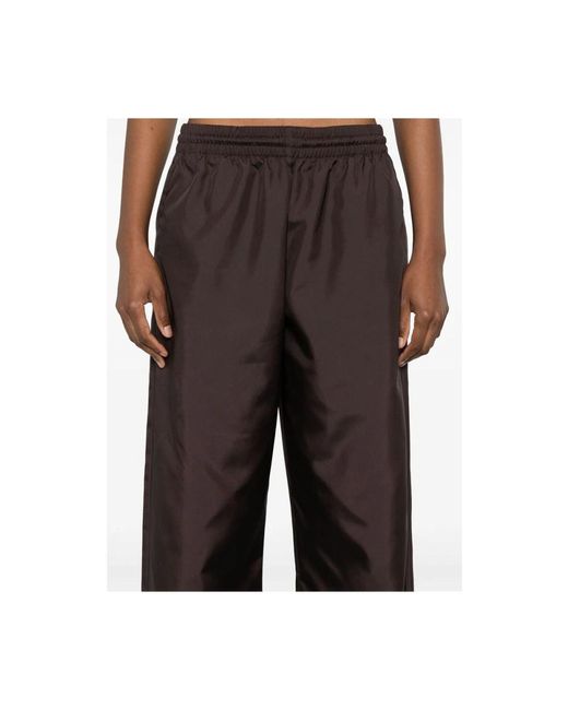 Wardrobe NYC Brown Cedar wide leg hose