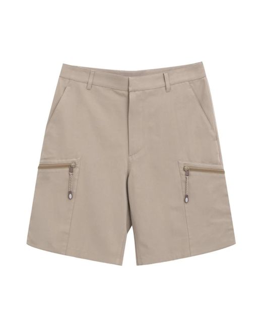 Dior Korte Broeken ,Katoen Cargo Shorts Met Ritssluiting Zakken in het Natural voor heren