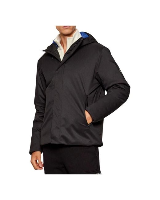 EA7 Black Winter Jackets for men