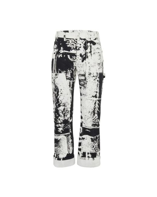 Alexander McQueen Black Cropped Trousers for men