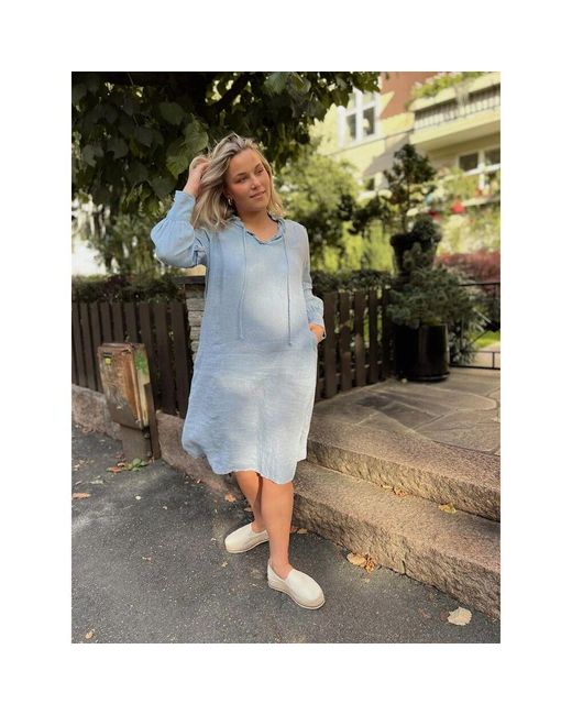 Midi Dresses Hèst de color Blue