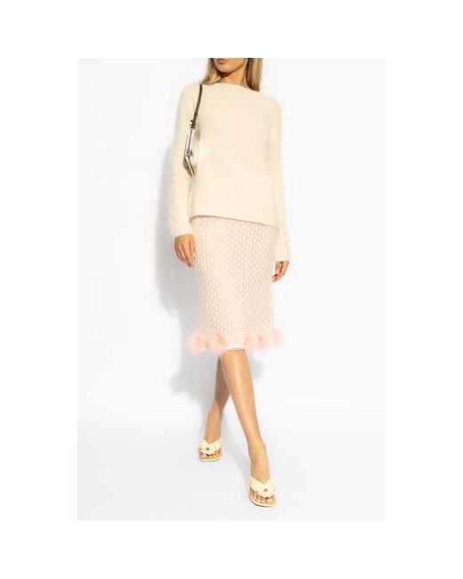 Blumarine Natural Wollpullover