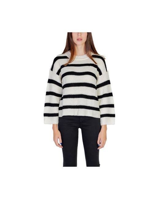 Round-Neck Knitwear di Jacqueline De Yong in Blue