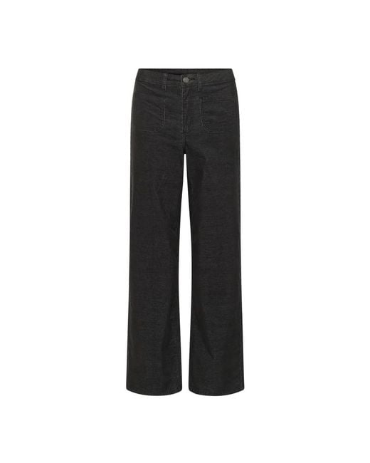 Kaffe Wide Jeans in het Black