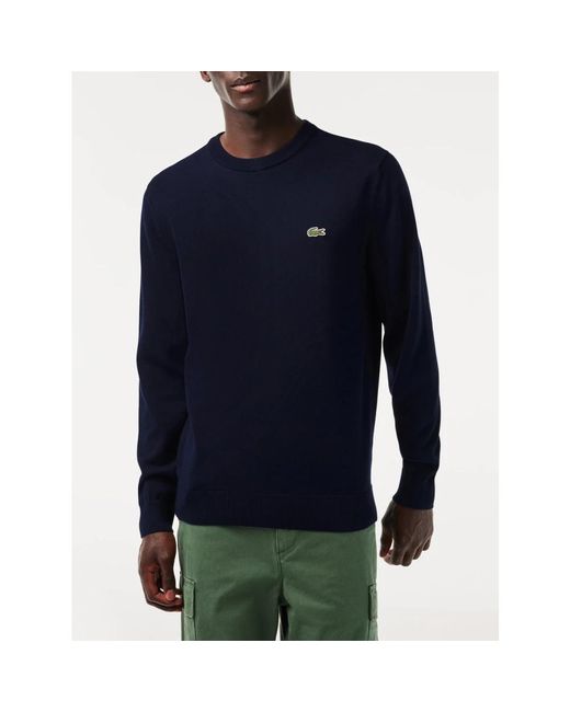Lacoste Hoodies & Sweatvesten ,Blauw ,Katoen Cotton Fleece Hoodie in het Blue voor heren