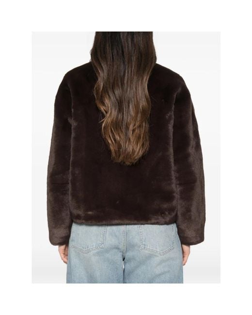 Apparis Black Faux Fur & Shearling Jackets