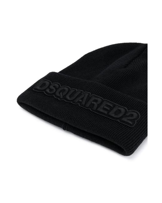 DSquared² Beanies in Black für Herren