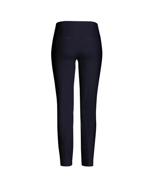 Cambio Blue Slim-Fit Trousers