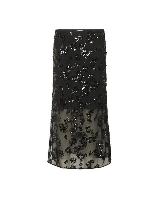 Maxi Skirts Part Two de color Black