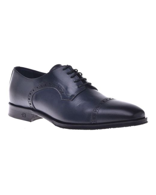 Baldinini Schnürschuhe aus dunkelblauem leder in Blue für Herren
