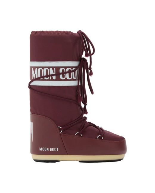 Moon Boot Icon Nylon Laarzen in het Red