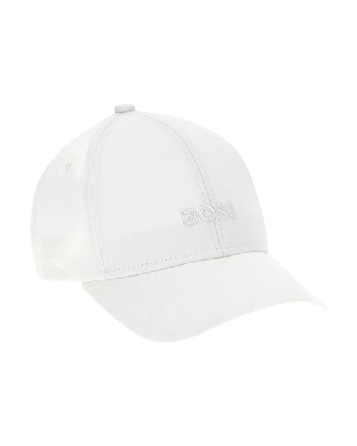 Caps di Boss in White da Uomo