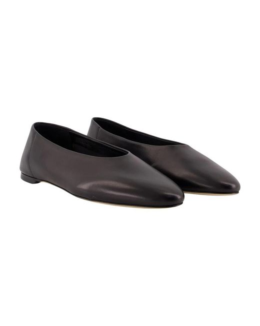 Totême Black Ballerina Shoes