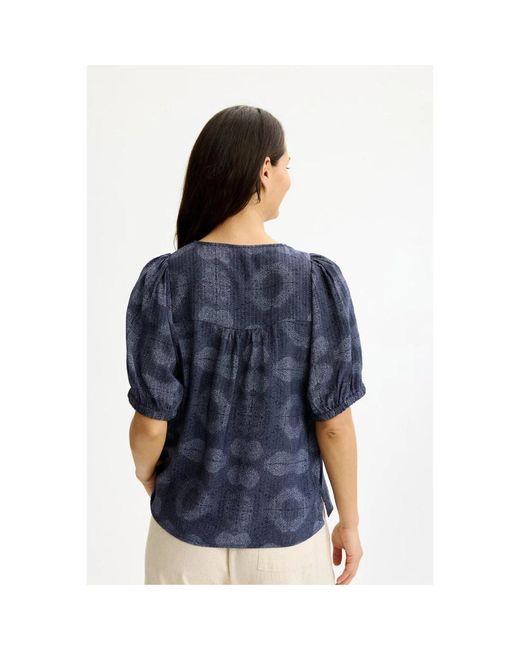 iN FRONT Blouse in het Blue