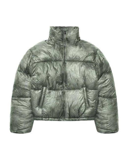 RETERNITY Stropicciato Puffer Jacket in het Green voor heren