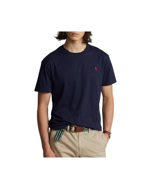 Ralph Lauren Marineblau kurzarm polo shirt in Blue für Herren