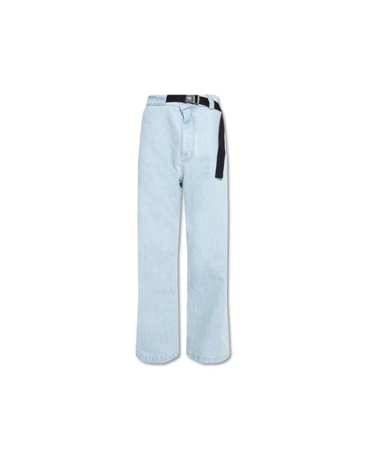 Moncler Blue Straight Fit Jeans for men