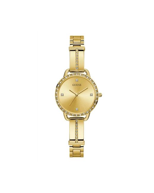 Guess Bellini 30 Mm Gw0022L2 in het Metallic