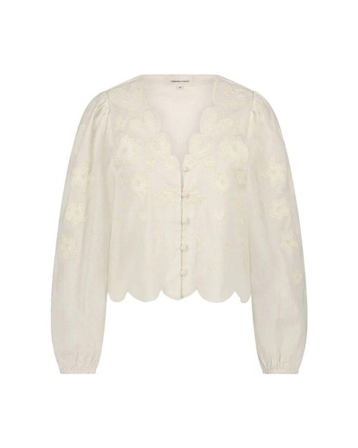FABIENNE CHAPOT White Rani Langarmbluse
