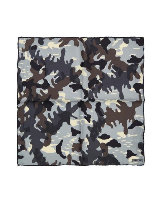 Tom Ford Black Silky Scarves for men