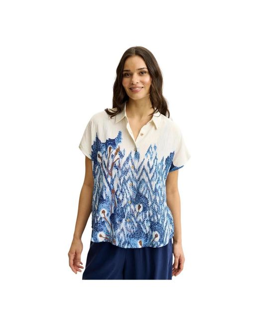 iN FRONT Blouses in het Blue