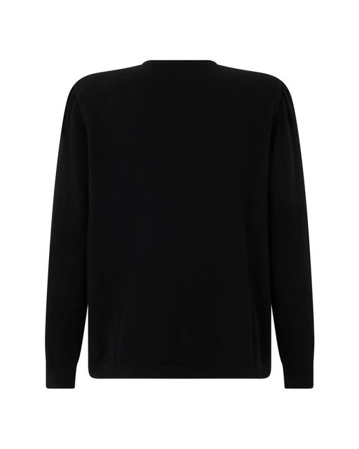 Alberta Ferretti Black Round-Neck Knitwear