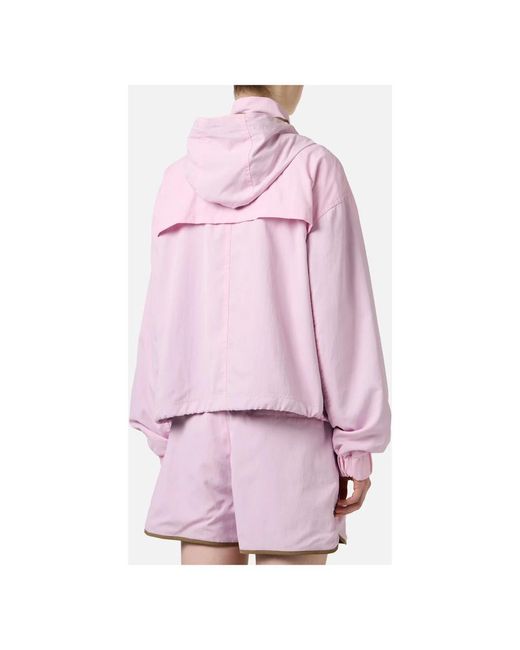Iceberg Jassen ,Roze ,Nylon Comfort Fit Jacket in het Pink