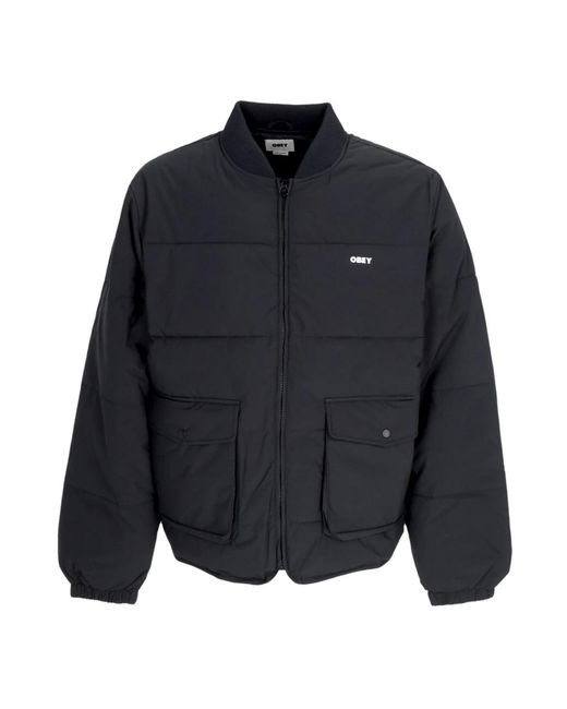 Obey Winter Jackets in het Blue voor heren