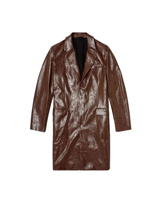 DIESEL Brown J-Creed Coat for men