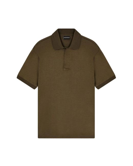 Emporio Armani Green Polo Shirts for men