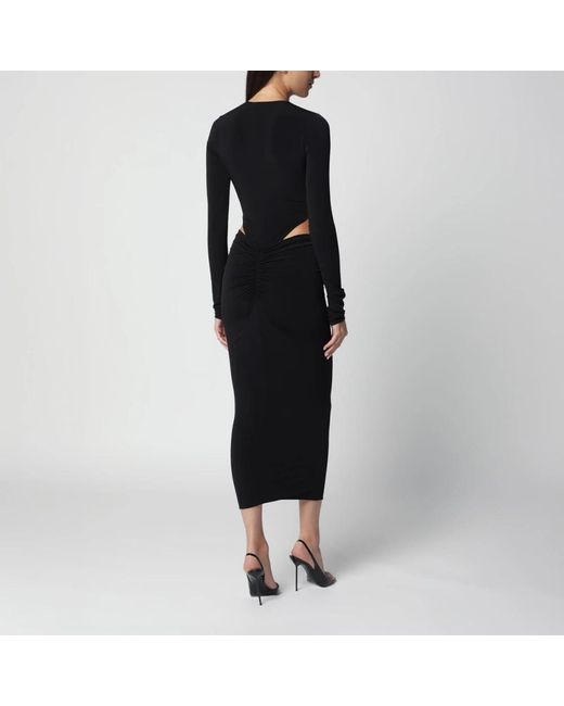 ANDAMANE Black Midi Dresses