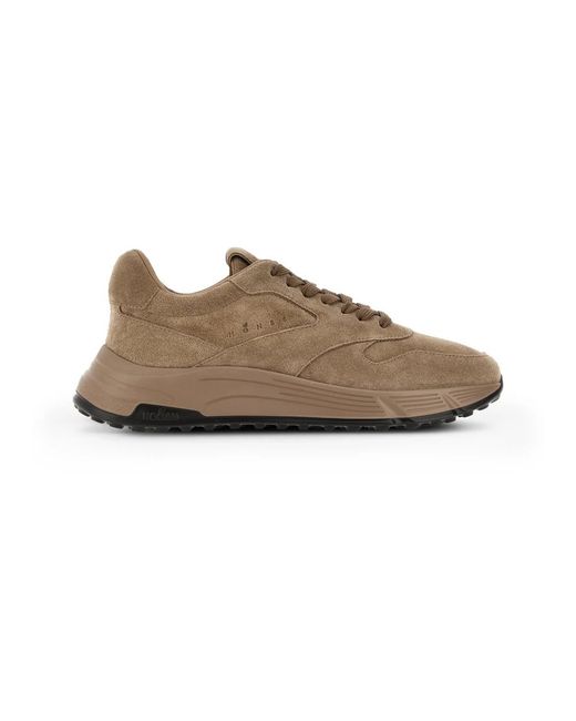 Hogan Schoenen ,Bruin ,Leer Hyperlight Sneakers in het Brown voor heren