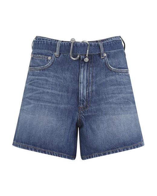 Sportmax Blue Denim Shorts