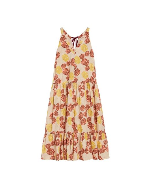 iBlues Orange Maxi Dresses