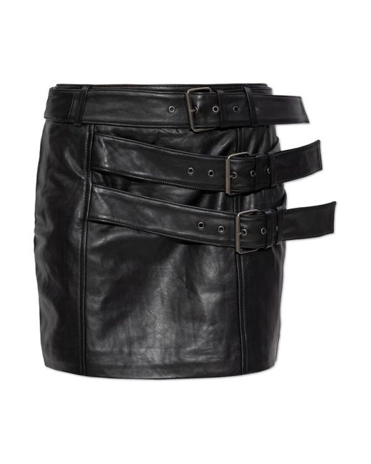 Leather Skirts Gestuz en coloris Black