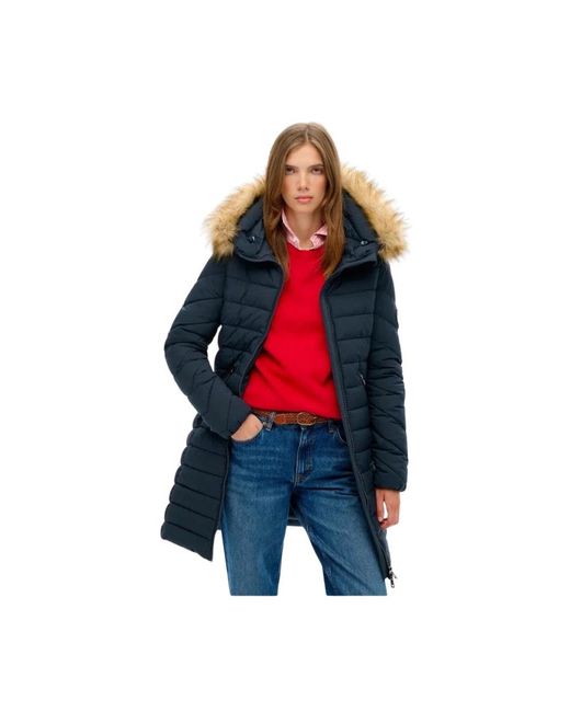 Down Coats Superdry de color Red