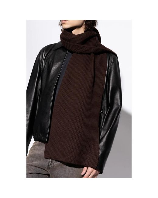 Lanvin Black Winter Scarves for men