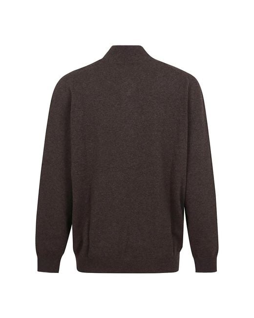 Brunello Cucinelli Brown Cashmere Knitwear for men