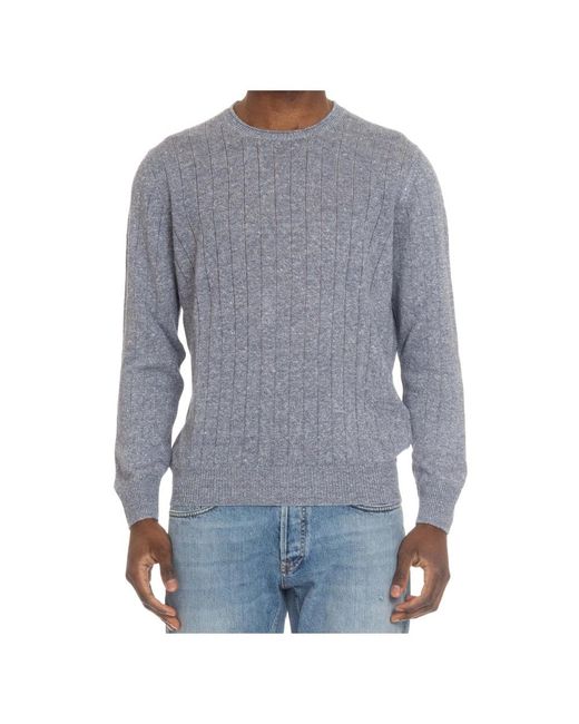 Round-Neck Knitwear Gran Sasso pour homme en coloris Blue