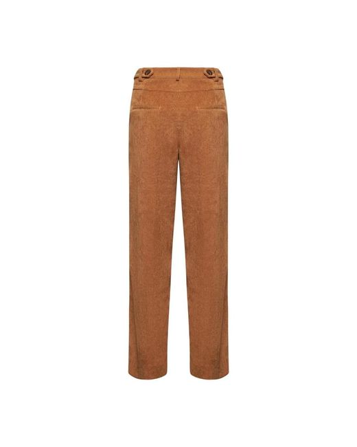 Straight Trousers di Silvian Heach in Brown