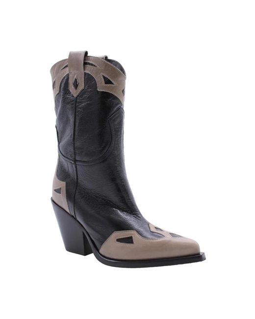 Laura Bellariva Gray Cowboy Boots