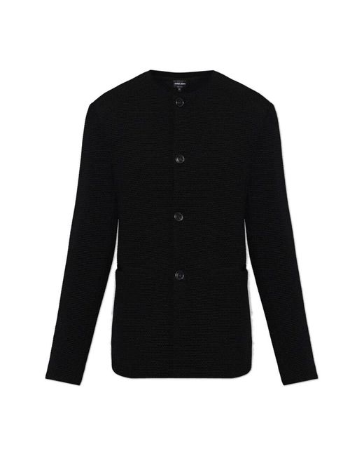 Giorgio Armani Strickjacke mit taschen in Black für Herren