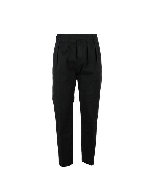 Dondup Black Slim-Fit Trousers for men