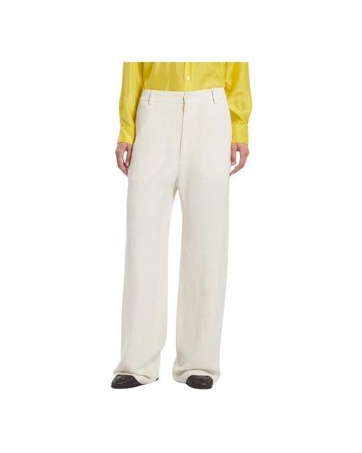 Wide Trousers Barena en coloris White