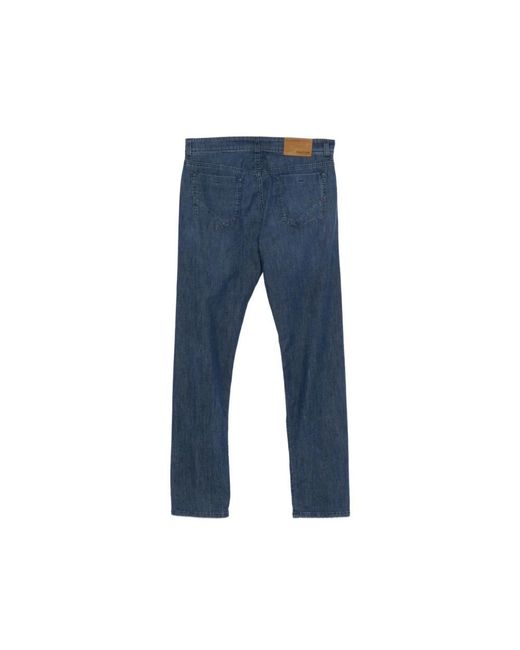 Incotex Blue Straight Jeans for men